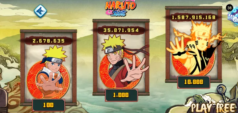 Chinh Phục Minigame Nổ Hũ Naruto Slots Tại 789Club Với Kho Báu Lộ Thiên