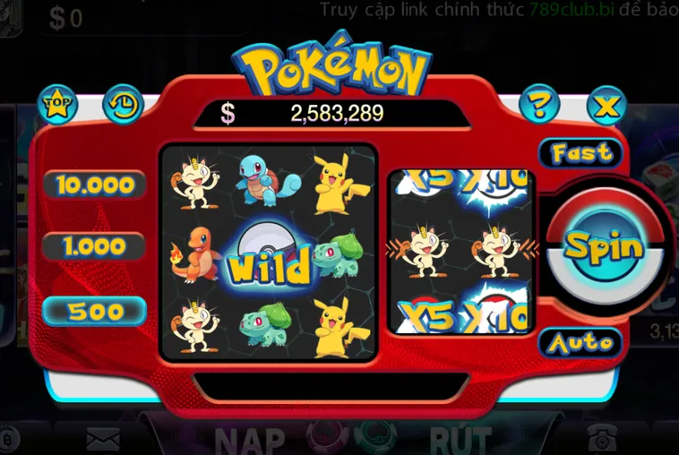 Chinh Phục Siêu Phẩm Minigame Pokemon Tại 789Club Với Thưởng Lớn Mỗi Ngày