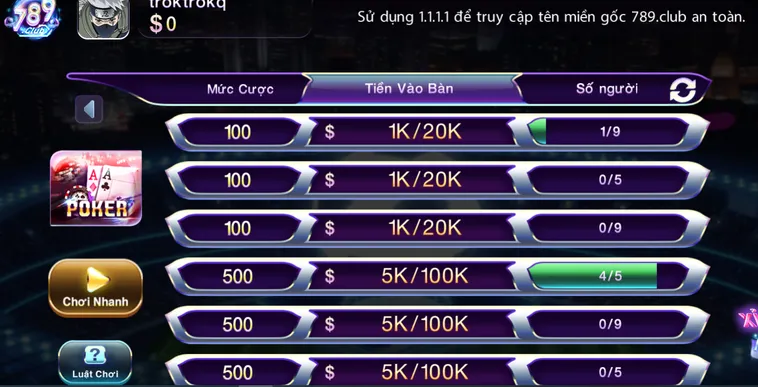 Chinh Phục Đỉnh Cao Game Bài Poker Tại 789Club Với Phần Thưởng Lớn