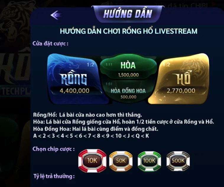 Rồng Hổ Casino Tại 789Club Sân Chơi Bài Cào Đối Kháng Đẳng Cấp