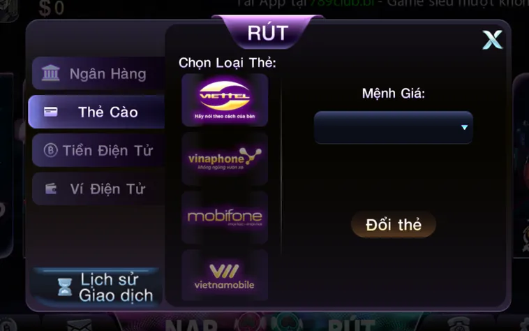 Rút Tiền 789Club Hệ Thống Thanh Toán Tự Động Minh Bạch Uy Tín Hàng Đầu